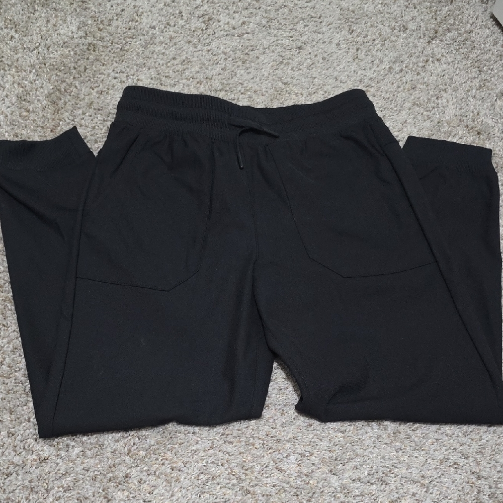 Wonder Nation Boys 10/12 Black Elastic Jogger Pants